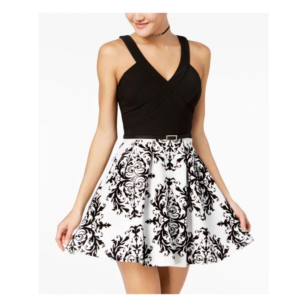 CRYSTAL DOLLS Black Sleeveless Short Dress 9